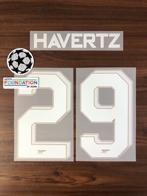 Official Namesets and Patch Arsenal Home Cup Font 2023/24