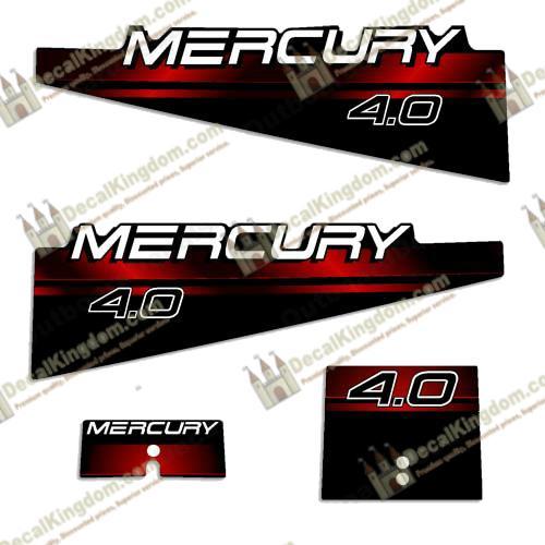 Mercury 1994-1998 Outboard Boat Engine Decals (Multiple HP) 3M Marine Grade - Picture 3 of 10