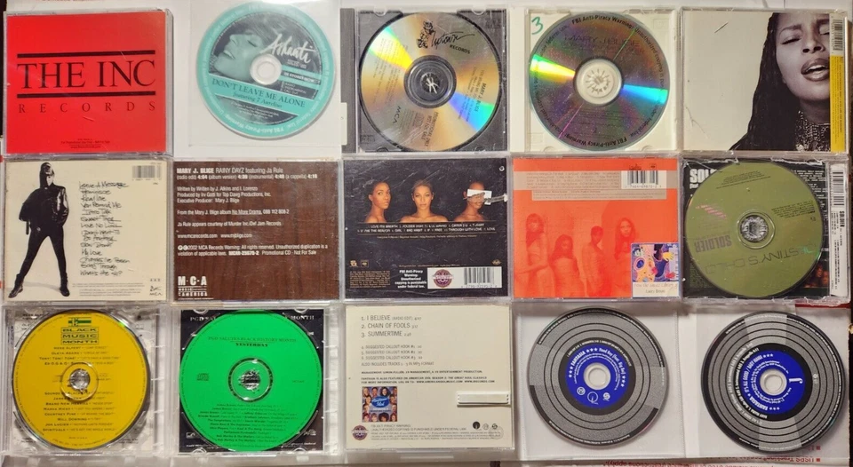 CD LOT R&B SOUL PROMO SINGLE ALBUM Mary J Blige Ashanti Destiny's Child Fantasia Foto 2 de 2