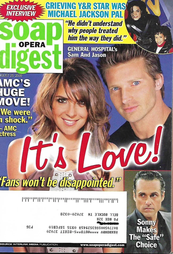 Soap Opera Digest, It's Love!, August 25, 2009, AMC's Huge Move - Image 2 of 2