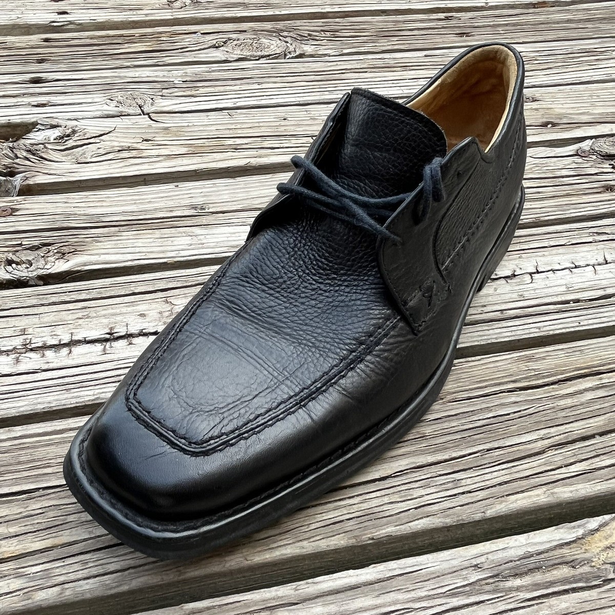 Sandro Moscoloni Mens Dress Shoes Size 11 D Black Leather | eBay display picture 2