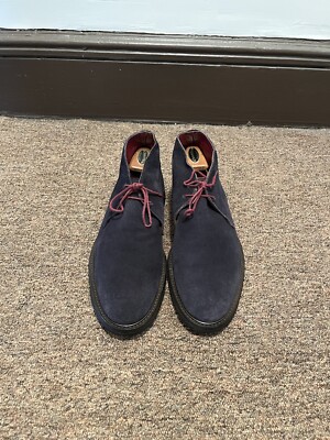 To Boot New York Oliver Chukka Boot Crepe Soles Navy Blue 