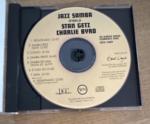 CD Stan Getz , Charlie Byrd Jazz Samba 24K GOLD Dcc Compact Classics - GZS 1069 - Bild 5 von 5