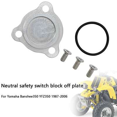 Neutral sicherheit schalter block off platte Für Yamaha Banshee 350 YFZ350 87-06