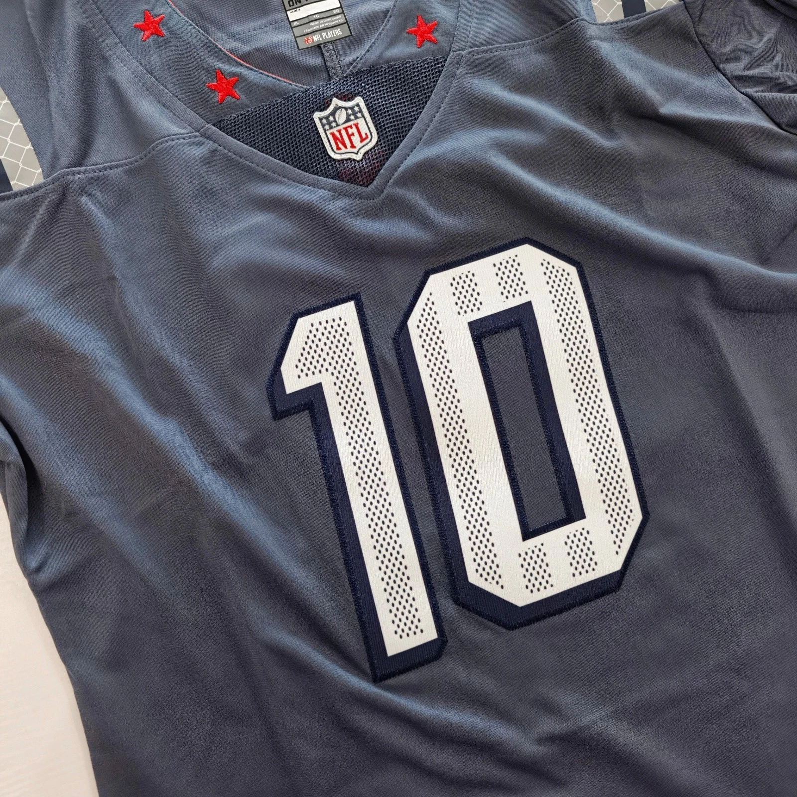 Drake Maye Patriotss 2025 F.U.S.E Rivalries Collection Jersey #10