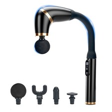 Long Handle Massage Gun Black Deep Tissue Electric Massager Relieve Muscle Pain product image