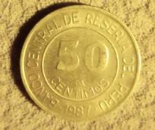 World Coins - Peru 50 Centimos 1987 Coin 