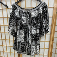 Damen Tunika Bluse Gr. S/M mehrfarbig Paisley...