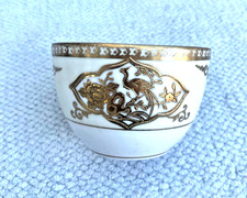 Vintage Gold NORITAKE Exotischer Goldener Vogel Zuckerdose