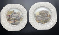 Vinatge Lord Nelson Pottery England American Homestead Summer by Currier & Ives