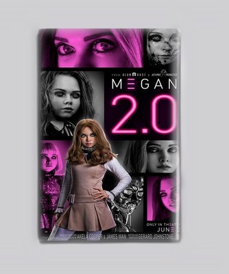 MEGAN 2.0 (2026) - 2'' x 3'' MOVIE POSTER MAGNET ( two 2 point zero 0 horror)