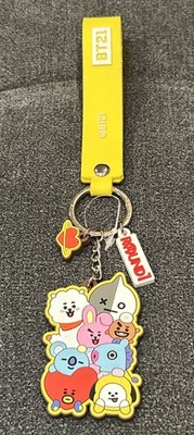 BT21 Round 1 keychain and charms EUC