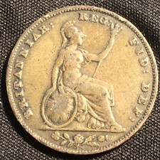 Victoria Farthing 1858 Nice Grade (C32)