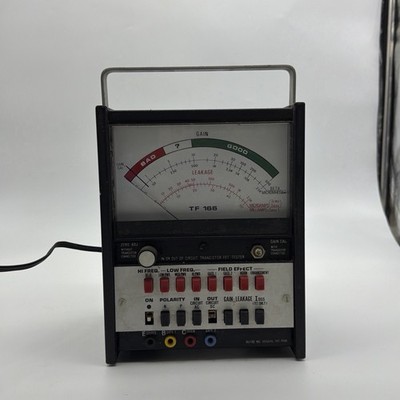 Sencore TF-166 automatic transistor analyzer, untested/vintage Turns On