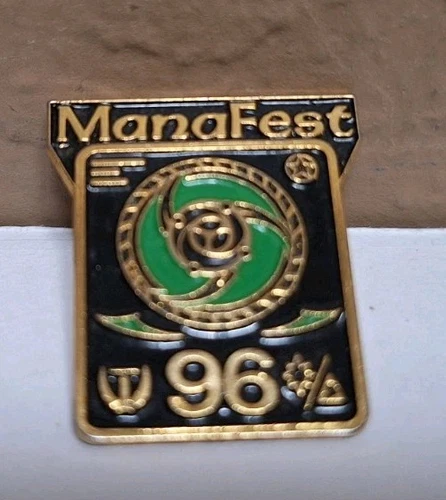 EXTREMELY RARE PIECE OF MTG HISTORY! 1996 EDGE OF THE WORLD MANAFEST PIN! READ