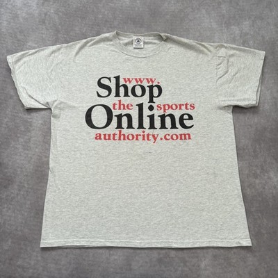 Vintage Sports Authority Shirt Mens L Sportswear Department Store Promo