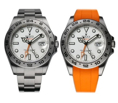 Rolex Explorer II 42mm White Polar Dial Orange RubberB 216570 - 2014 - Image 1 of 4