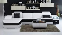 Wohnzimmer Ledersofa Ledercouch Couch Garnituren Sofa Couchtisch Wohnlandschaft
