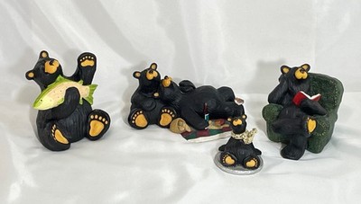 Lot of 4 Big Sky Carvers Bear Foots Bears by Artist Jeff Fleming
