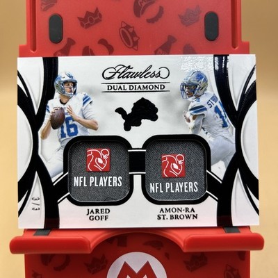 2025 Panini Flawless Jared Goff & Amon-Ra St.Brown - Dual Diamond Memorabilia /3