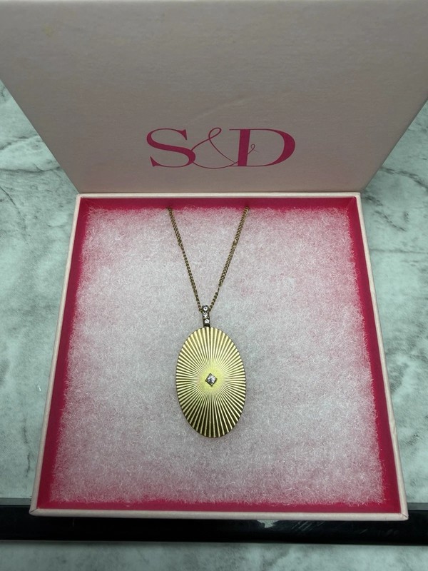 Stella & Dot Starstruck Charm Necklace Vintage Gold Brand New In Original Box 