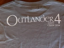 Outlander Season 4 2018 Actual Film Crew T-Shirt - Sam Heughan - Not Crew Gift