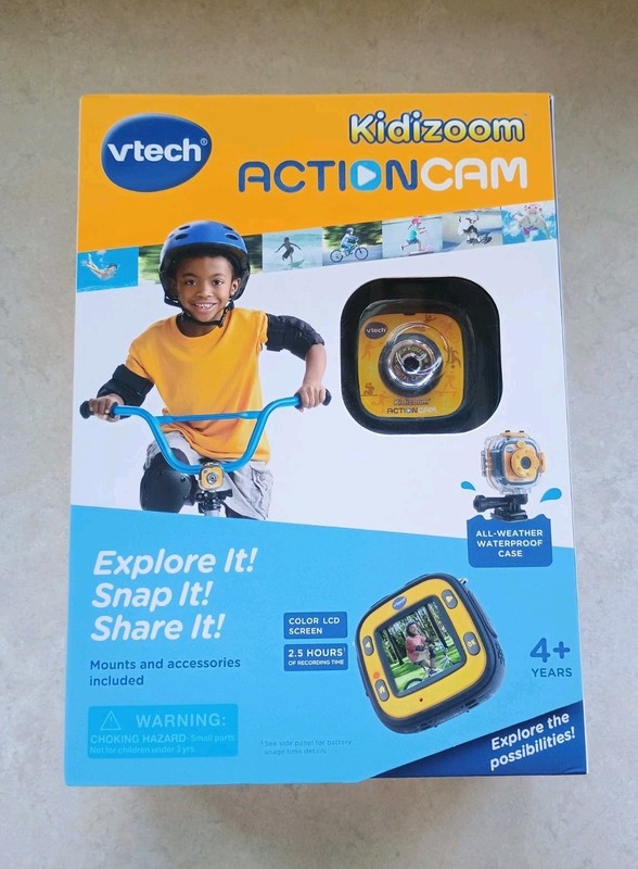 VTech Kidizoom Action Cam Waterproof Case Photo Video Games Mount Mod# 80-170700