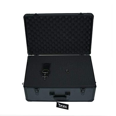 HUL 22in Aluminum Case with Customizable Pluck 22.8 x 16.9 x 10.2in, Black 