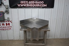 Glastender IFCA-90 Under Bar Corner 90 Degree Stainless Steel Drain Board