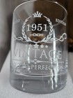 0726-m211 Vintage Limited Edition 1951 11oz Whiskey Glasses (2) NIB — photo 2
