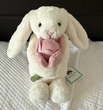 Jellycat Bashful Peony Bunny 18cm Plush BNWT with Dust Bag Valentine's gifts