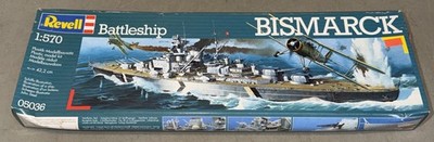 Revell German WWII Battleship Bismarck 1:570 Scale Kit #05036 NEW