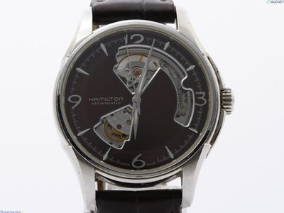 [Exc+5] HAMILTON H325650 Jazzmaster Viewmatic Automatik Braunes Zifferblatt H...