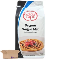 Golden Dip Belgian Waffle Mix | 5 Pound Bulk Bag