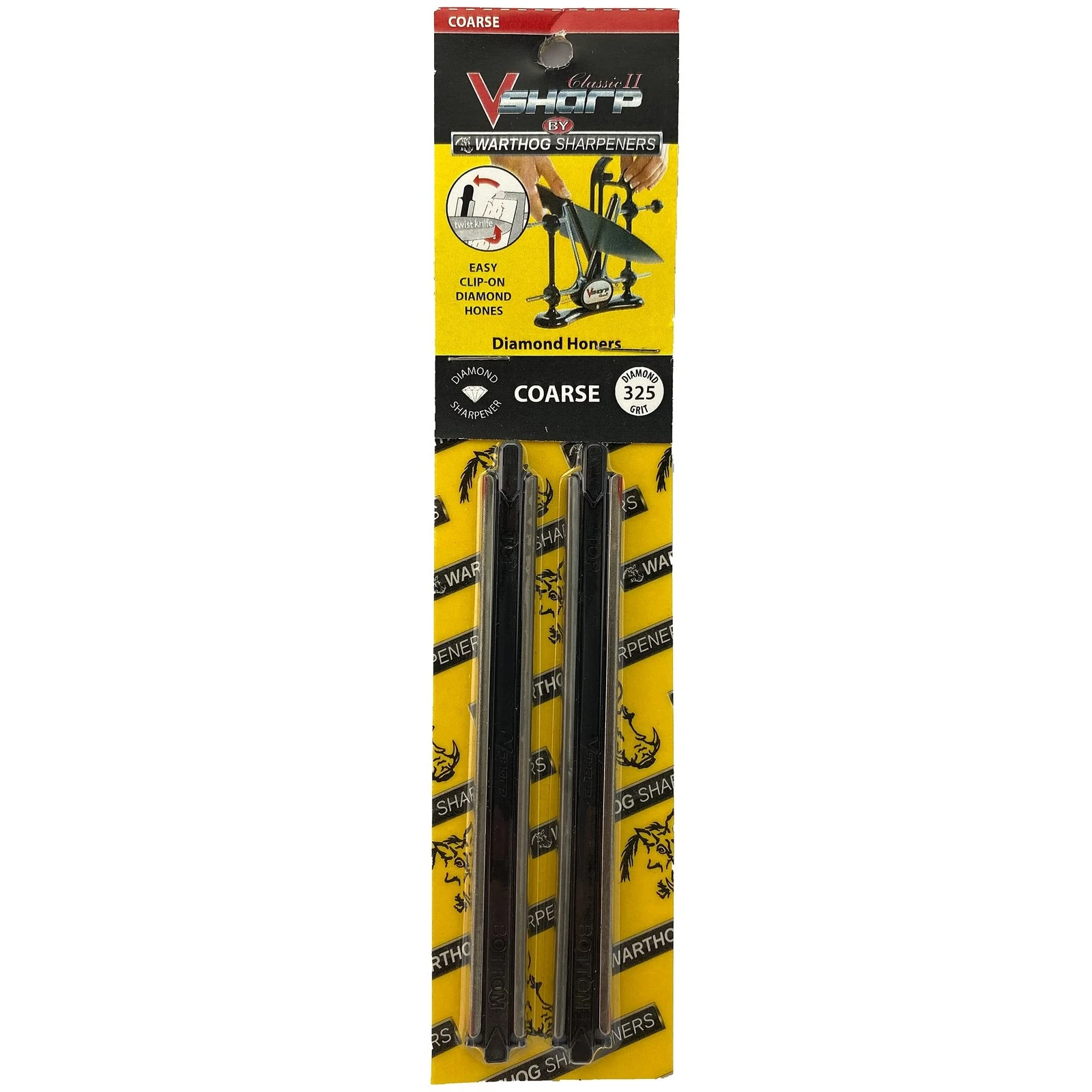 Warthog V-Sharp A4 Replacement Hones, COARSE 325 Grit for A4 & Classic II Kni...