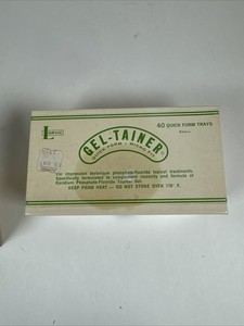 LORVIC GEL-TAINER Dental Wax In BOX Vintage USA  Quick Form Trays LRG NOS