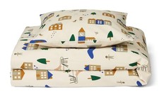 Liewood Ingeborg Linge lit junior coton bio 100x135 Leo Caramel