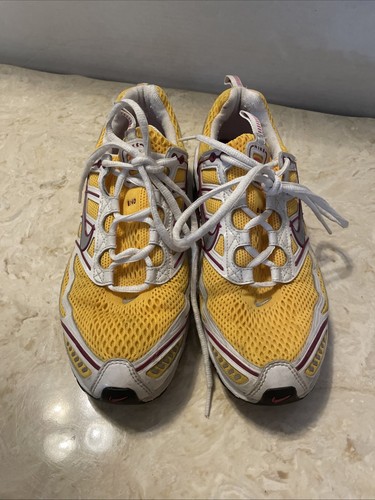 Women’s size 10 Nike shox 2:40 marathon Zoom air shoes yellow white and red - Picture 2 of 20