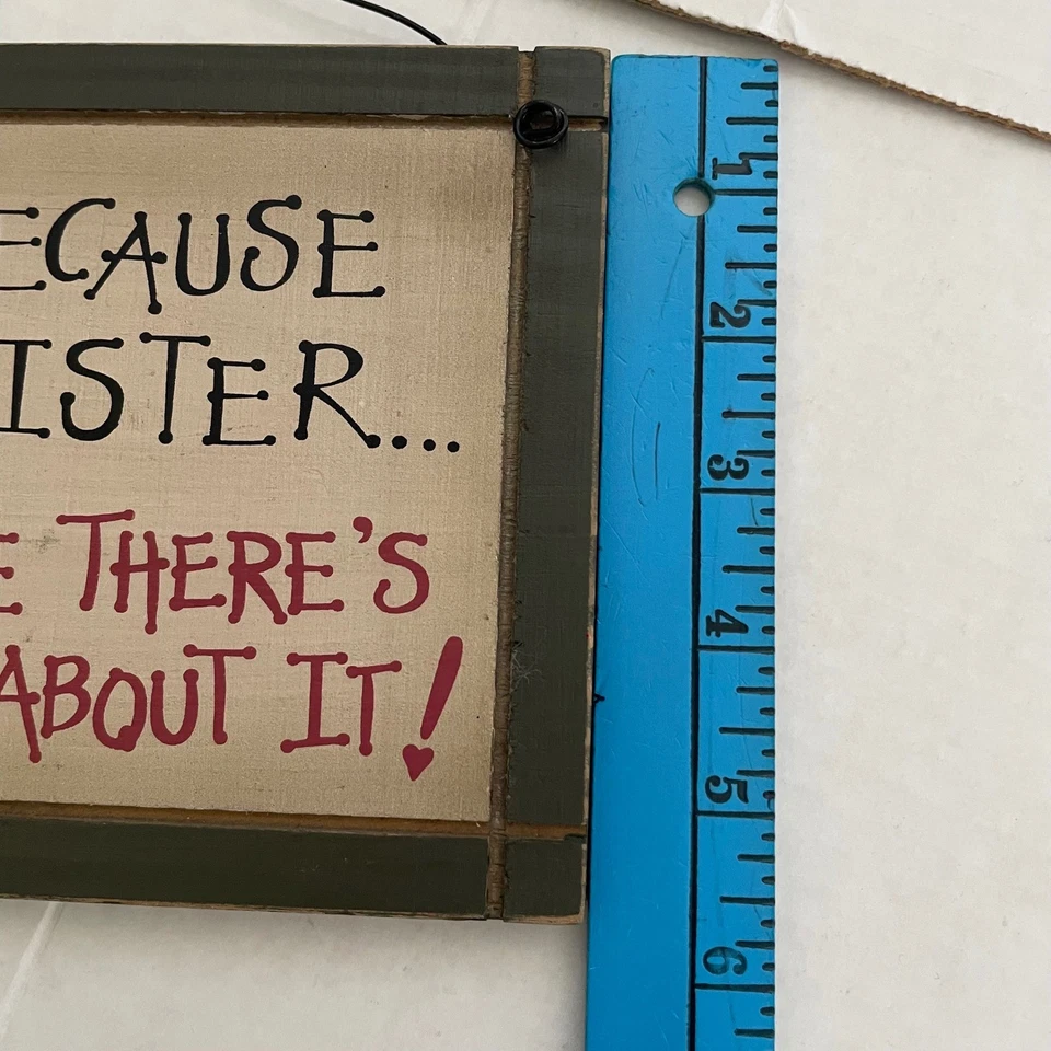 Sister Gift Wooden Sign Plaque Sisters Home Decor Wall Hanging - Image 2 of 3