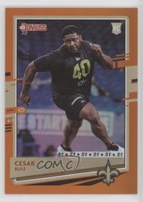2020 Panini Donruss Rookie Jersey Number 21/51 Cesar Ruiz #281 7m3