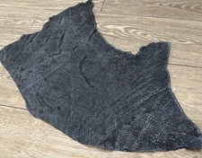 BLUE Safari Genuine African Cape Buffalo Hide Skin syncerus caffer Leather 154