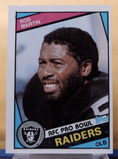 1984 Topps #112 - Rod Martin AFC Pro Bowl - Los Angeles Raiders - Near Mint