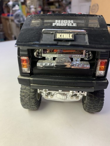 HUMMER H2 BLACK HIGH PROFILE WORKING SUSPENSION JADA 1:24 SCALE DIECAST RARE!!! - Picture 12 of 24