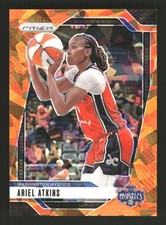 Ariel Atkins 2024 Panini Prizm WNBA #56 Ice Orange Prizms Washington Mystics