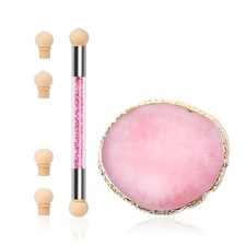 UV Gel Nail Art Tools with Double Head Brush and Replacement Heads