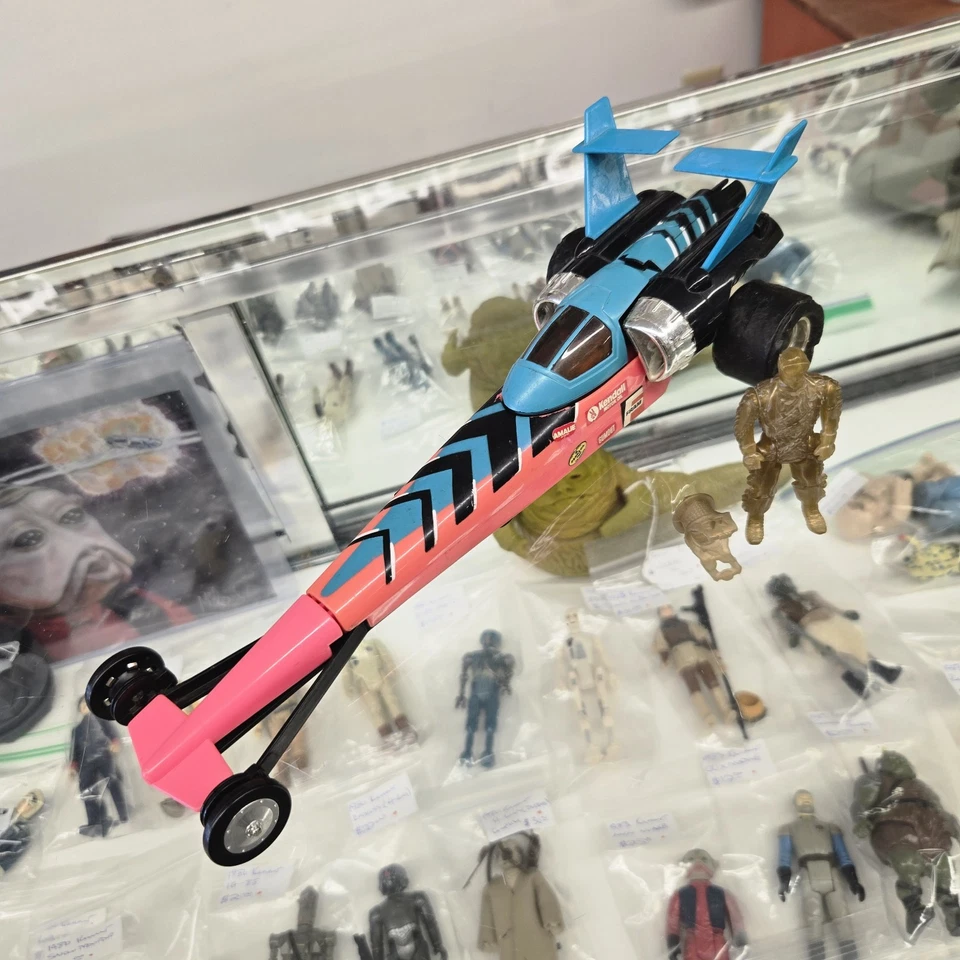 Vintage 1988 Kenner M.A.S.K. Split Seconds Afterburner w/ Dusty Hayes Incomplete - Image 2 of 4