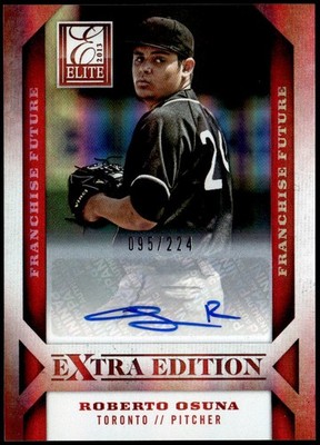 2013 Panini Elite Extra Edition 89 Roberto Osuna Franchise Futures Auto #/224 E1
