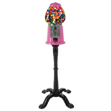 15” Gumball Machine with Stand and Coin Bank - Bubble Gum Machine Candy Dispe...