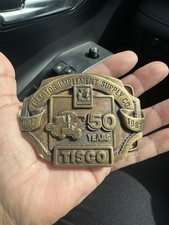 TISCO Tractor Implement Supply Co. 50 Years 1937 1987 Belt Buckle Limited Ed