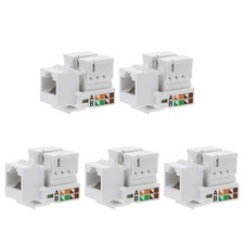 CAT5E RJ45 Keystone Jacks Module Connector Ethernet for Wall Plate Patch Panel